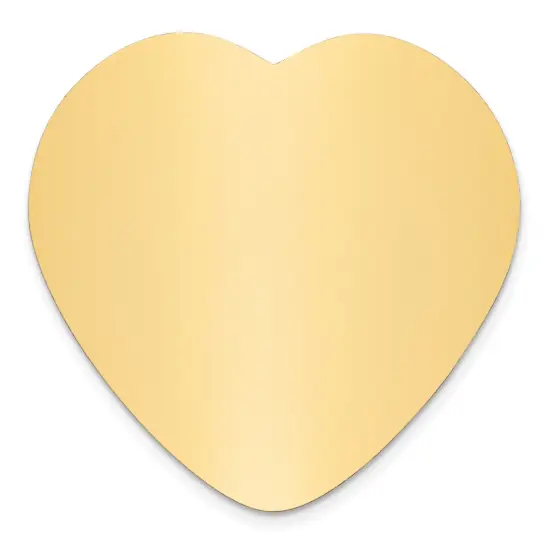 Brass Heart Engraving Plate 1 7/8"1 7/8" {1}