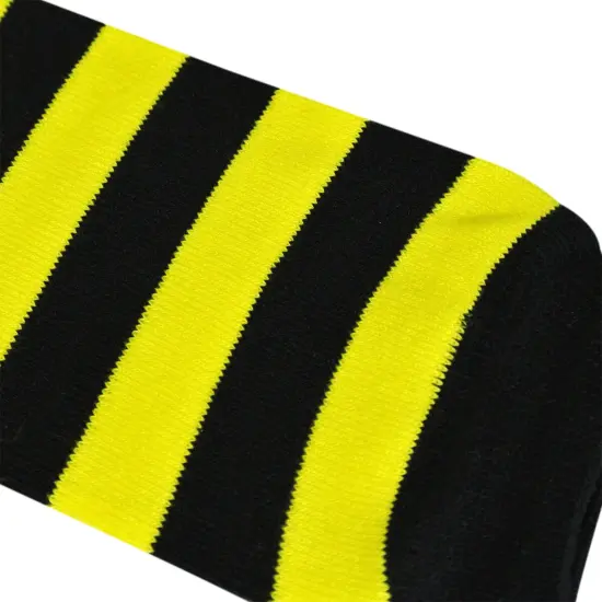 Wrapables Colorful Baby Leg Warmers, Stripes Black & Yellow {2}