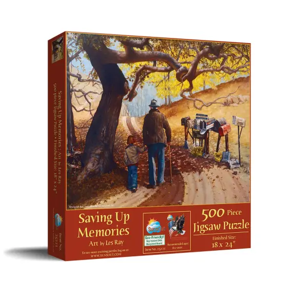Sunsout Saving Up Memories 500 pc Fathers Day Jigsaw Puzzle 25221 {3}