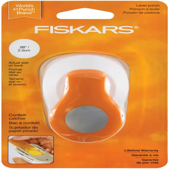 Fiskars Medium Lever Punch-Circle, 1" {1}