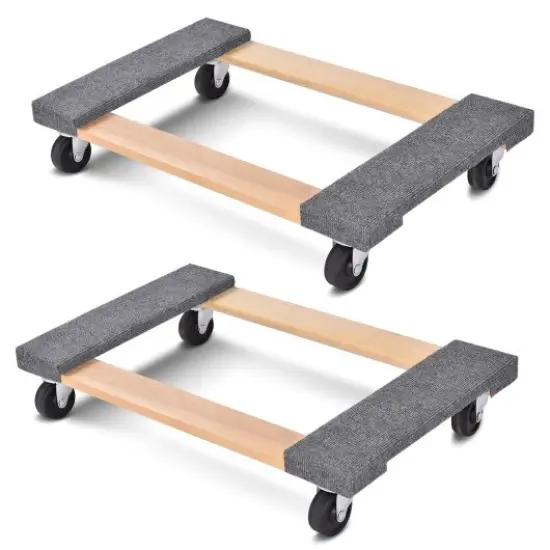 2 Pieces Furniture Dolly Moving Carrier with 1000lbs Capacity {3}