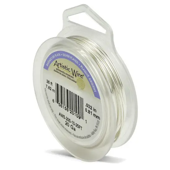 Artistic Wire Jewelry Wire Non-Tarnish Silver Plated 20 Gauge (8 Yards) {1}