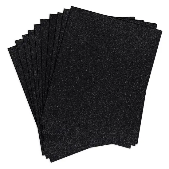 Spellbinders Pop-Up Die Cutting Glitter Foam Sheets-Black {3}