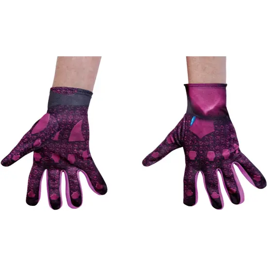 Womens Power Rangers Movie Pink Ranger Gloves Costume Accessory {1}