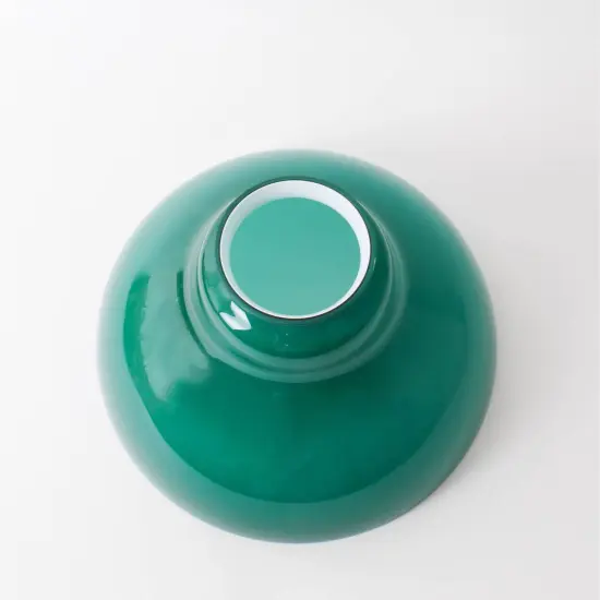 Aladdin Oil Lamp Glass Shade for Hanging Lamps, Green, 12 inch Base Fitter, N21010 {3}