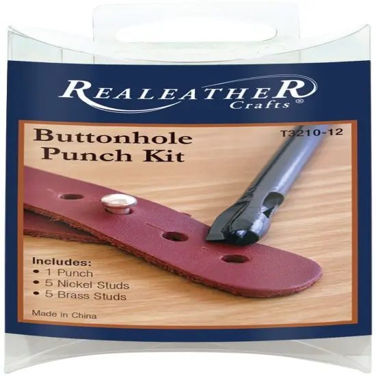 Realeather(R) Crafts Buttonhole Punch Set {1}