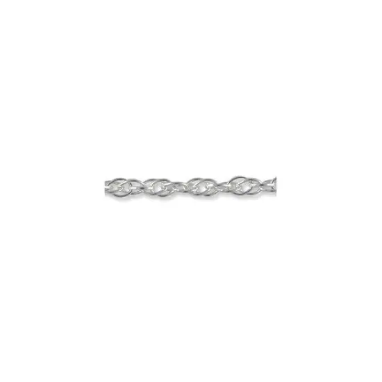JewelrySupply Rope Chain 18" 1.25mm Sterling Silver (1-Pc) {3}