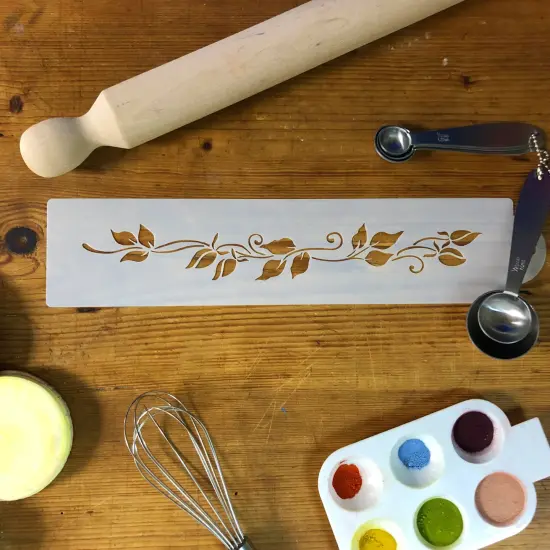 Rose Cake Stencil Tier #1 | C561 by Designer Stencils | Cake Decorating Tools | Baking Stencils for Royal Icing, Airbrush, Dusting Powder | Reusable Plastic Food Grade Stencil for Cakes | Easy to Use & Clean Cake Stencil {3}