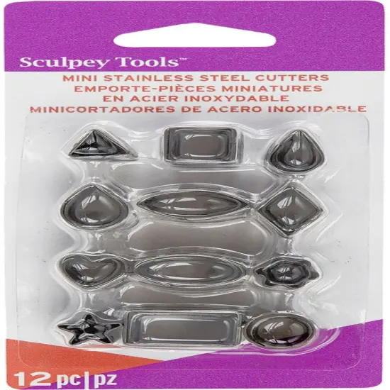 Sculpey Premo Mini Metal Cutters 12/Pkg-Geometric {1}