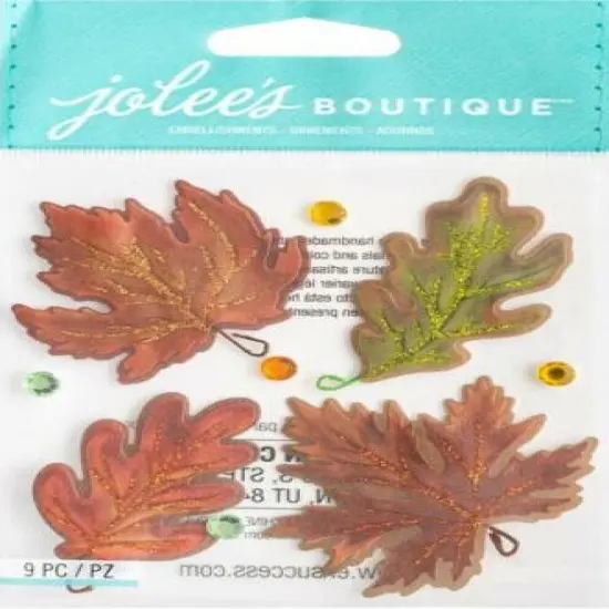 Jolee's Boutique Vellum Leaves Dimensional Stickers {1}