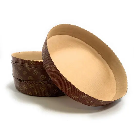 8" Round Paper Cake Pan, 6-pack {3}