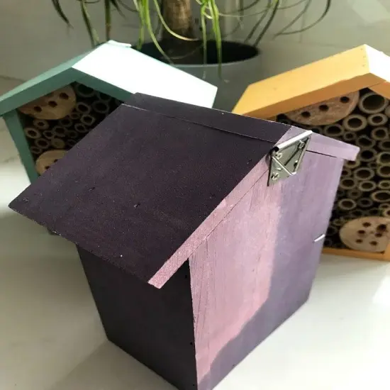 Sunny 1 Room Pollinator House Purple {7}