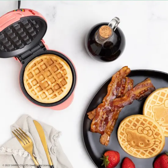 Uncanny Brands Hello Kitty Mini Waffle Maker {6}