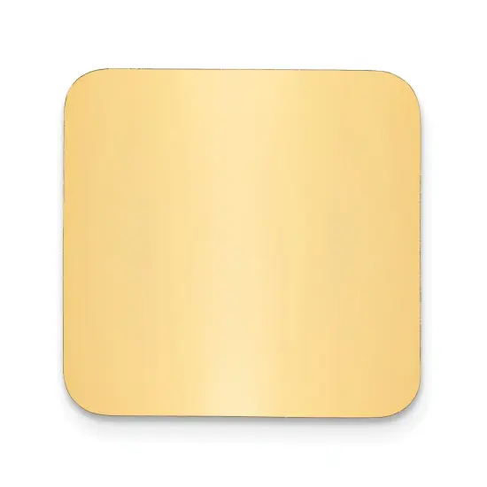 Brass Square Engraving Plate 1"1" {1}