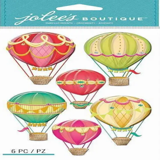 Jolee's Boutique Hot Air Balloons Dimensional Stickers {1}