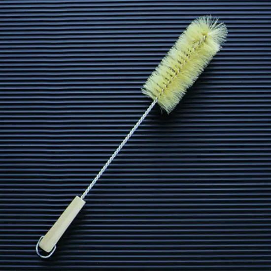 Bottle Brush Wood Handle, Boar Bristle {2}