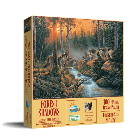 Sunsout Forest Shadows 1000 pc Jigsaw Puzzle 26218 {3}