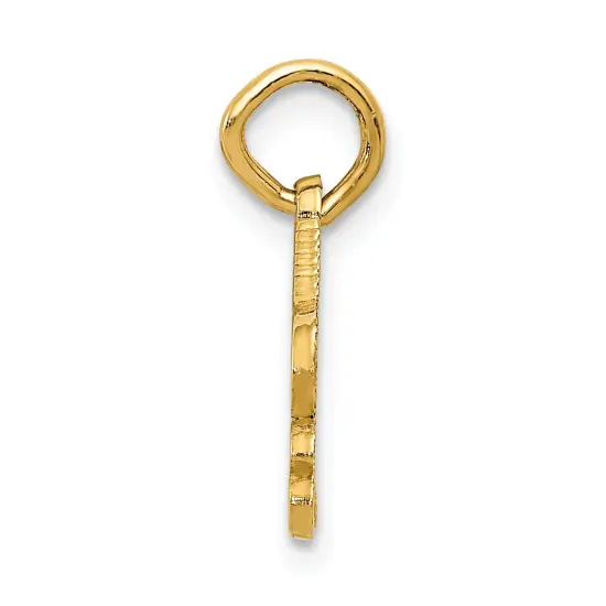 14K Gold I Love Tennis Charm Jewelry FindingKing 16mm x 17mm {3}