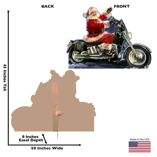 Santa Motorcycle (Dona Gelsinger Art) {2}