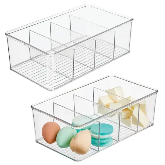 mDesign Plastic Bathroom Storage Organizer Bin Box - 2 Pack {1}