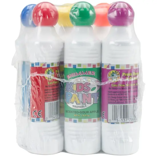 Crafty Dab Kid's Scented Shimmer Paint Markers 1.4oz 6/Pkg-Assorted Scents & Colors {1}