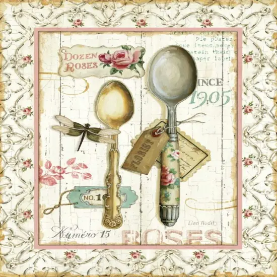 Rose Garden Utensils II Poster Print by Lisa Audit - Item # VARPDX10786 {1}