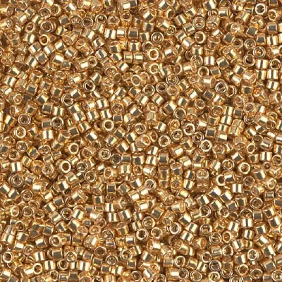 Miyuki Delica Bead 11/0 - DB0410 - Galvanized Yellow Gold {1}