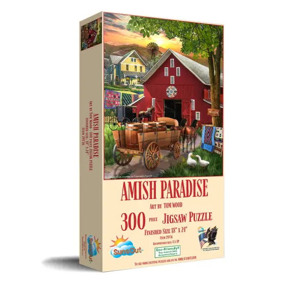 Sunsout Amish Paradise 300 pc Jigsaw Puzzle 29736 {3}