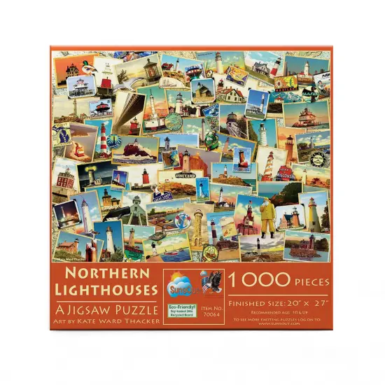 Sunsout Northern Lighthouses 1000 pc Jigsaw Puzzle 70064 {4}