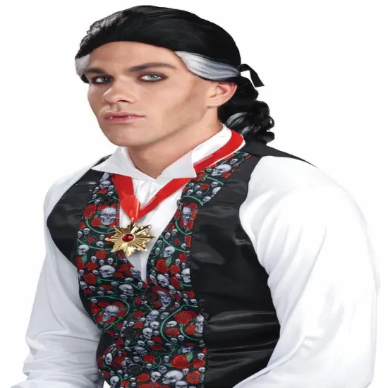 Gothic Vampire Adult Costume Wig {1}