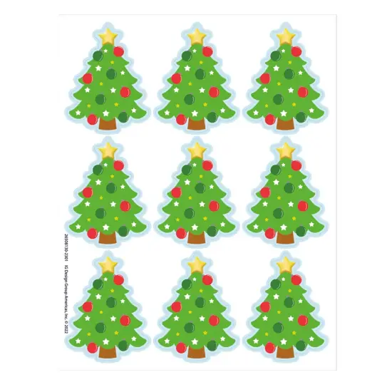 Christmas Tree Giant Stickers, 36 Per Pack, 12 Packs {1}