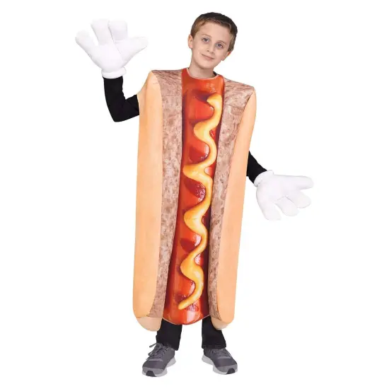 Hot Dog Child Costume | One Size Fits Up To Size 12 {1}