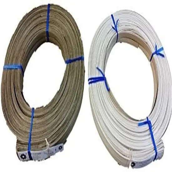 1 Pound Coil of Flat Reed for Basket & Seat Weaving, Natural or Smoked Color, Any Width, 1/4" 3/8" 1/2" 5/8" 3/4" (1/2'' Wide, Smoked) {3}