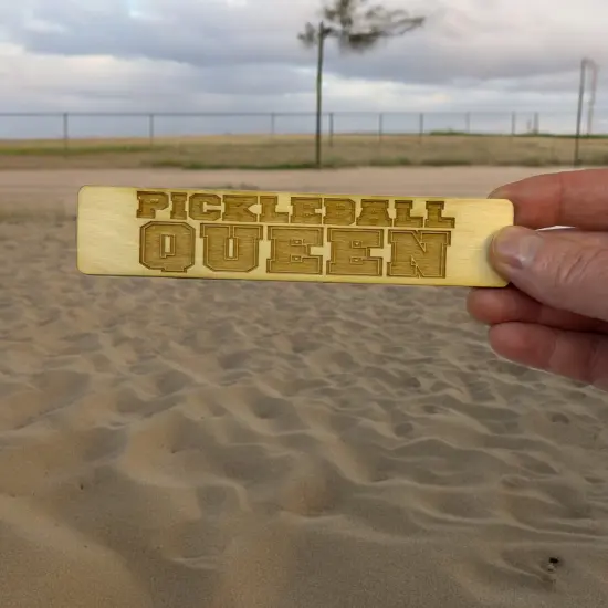 Bookmark - Pickleball Queen - Birch wood {4}