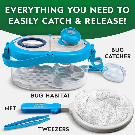 Bug Catcher Kit for Kids - Kids Bug Habitat with Magnified Viewer, Bug Catcher, Tweezers & Learning Guide, Insect Habitat, Outdoor Toys, Kids Bug Catching Kit, Bug Cage, Bug Box {5}