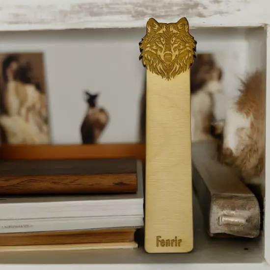 Bookmark - Fenrir - Birch wood {3}