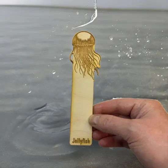 Bookmark - Jellyfish - Birch wood {5}