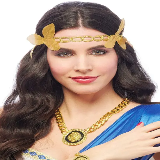 Lion Medallion Necklace Costume Jewelry {1}