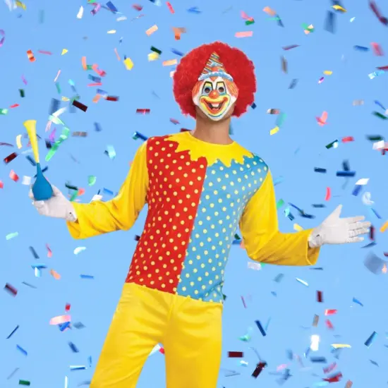 Retro Classic Clown Costume Adult {3}