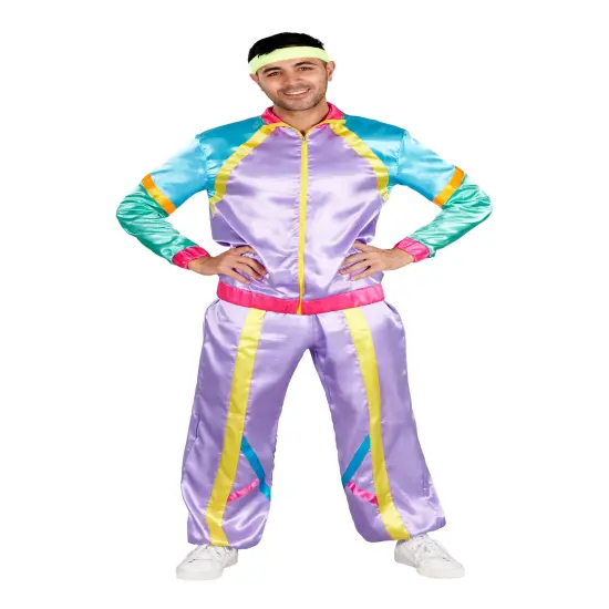 Adult 80s Tracksuit Costume {3}