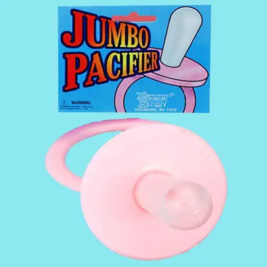 Jumbo Pink Pacifier Costume Prop {1}