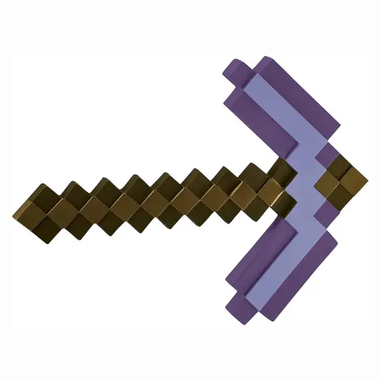 Minecraft Enchanted Purple Pickaxe Costume Accessory {1}