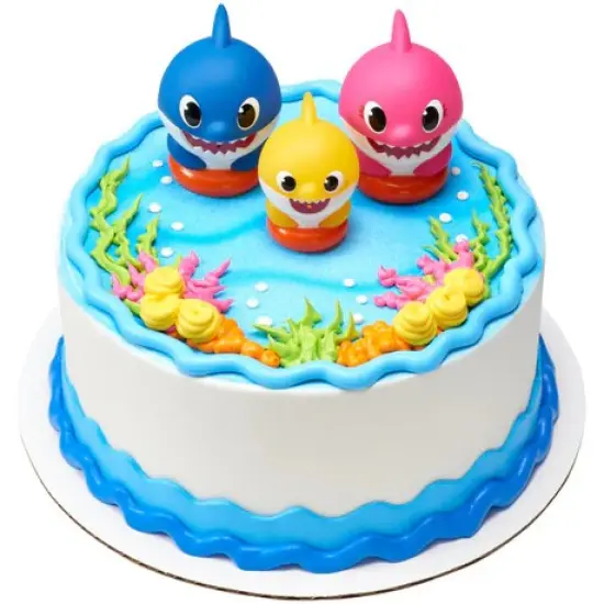 Baby Shark Family Fun Cake Kit Mom Dag and Baby {2}