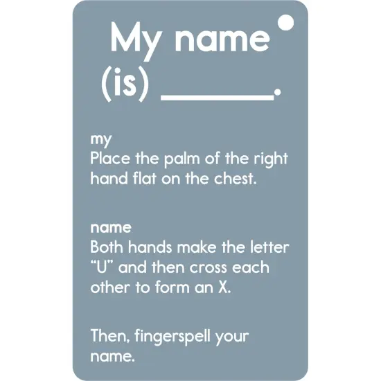 Sign Language Flash Cards {6}