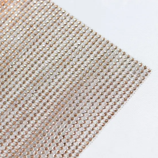 Crystal Rhinestone Table Runner Champagne {5}