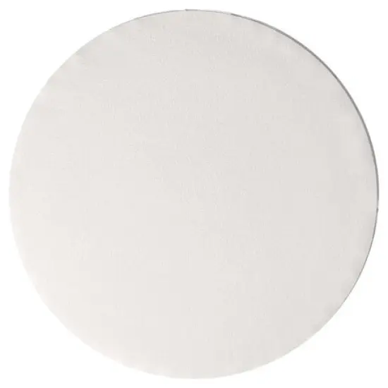10" Round white Foil Cake Board Drum {1}