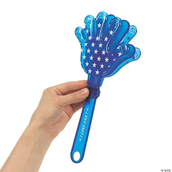 Large Light-Up Patriotic Hand Clappers - 12 Pc. {2}