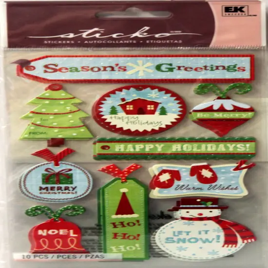 Sticko Christmas Tags Stickers {1}