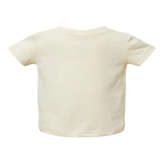 Rabbit Skins&reg; Infant Fine Jersey Short Sleeve Crew Neck Tee - 3322 Natural {2}