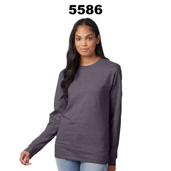 Hanes&reg; Authentic Long Sleeve T-Shirt Navy {3}